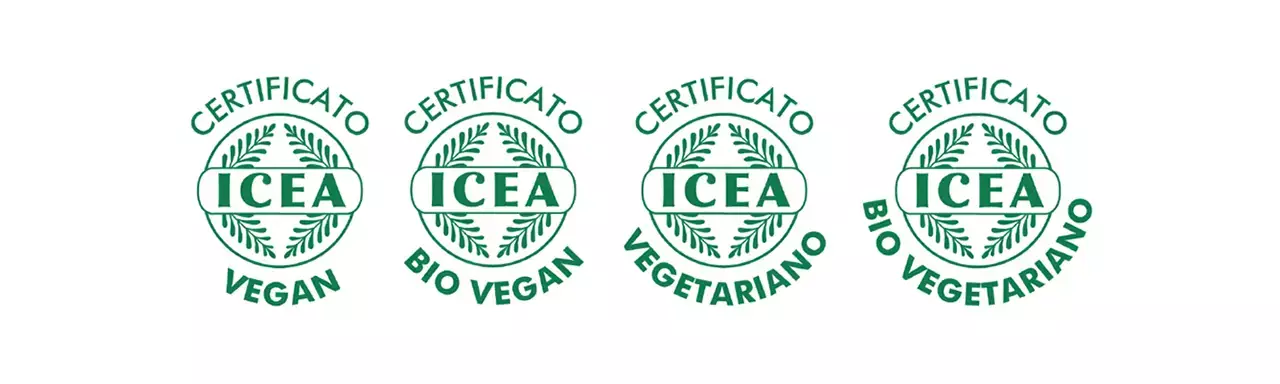 Logos ICEA de certification Vegan, Vegan Bio, Végétarien et Végétarien Bio | Encanto Nutraceutica Logos ICEA de certification Vegan, Vegan Bio, Végétarien et Végétarien Bio